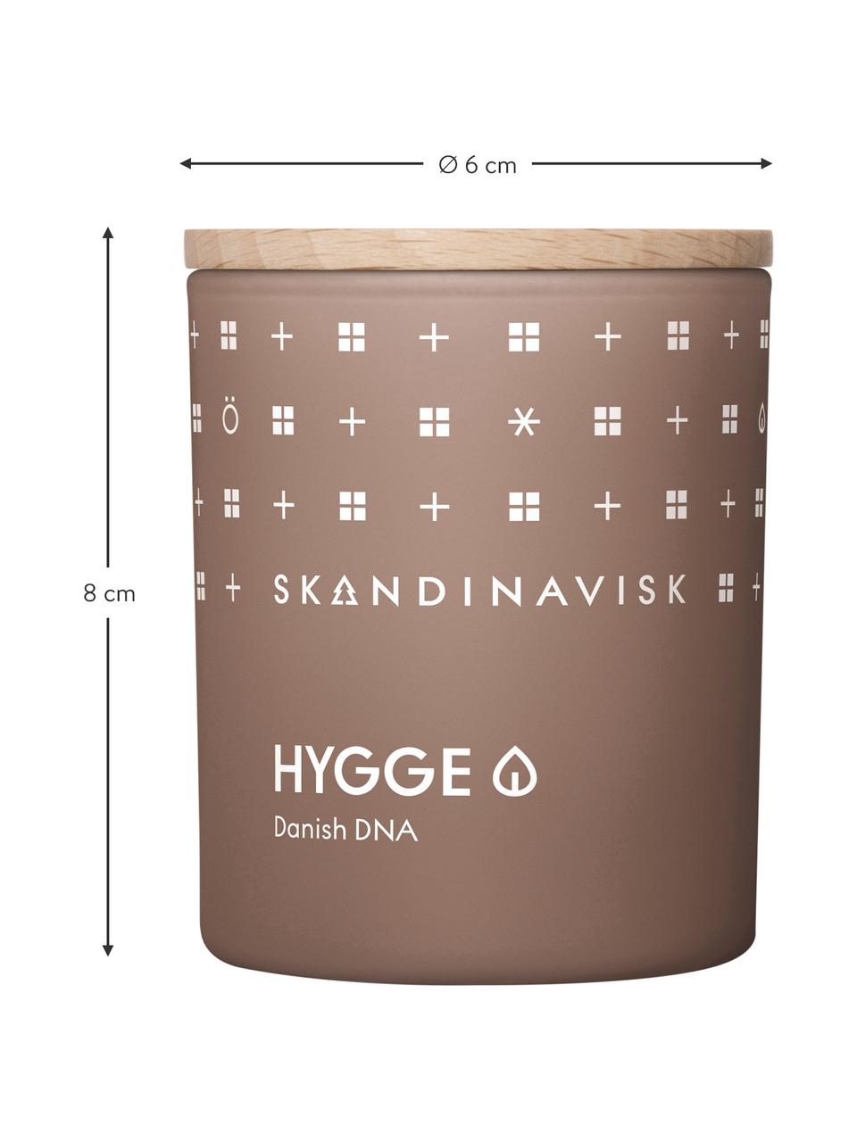 Vonná svíčka Hygge (černý čaj, lístky máty, sušená jablka), Hnědá, Ø 8 cm, V 10 cm