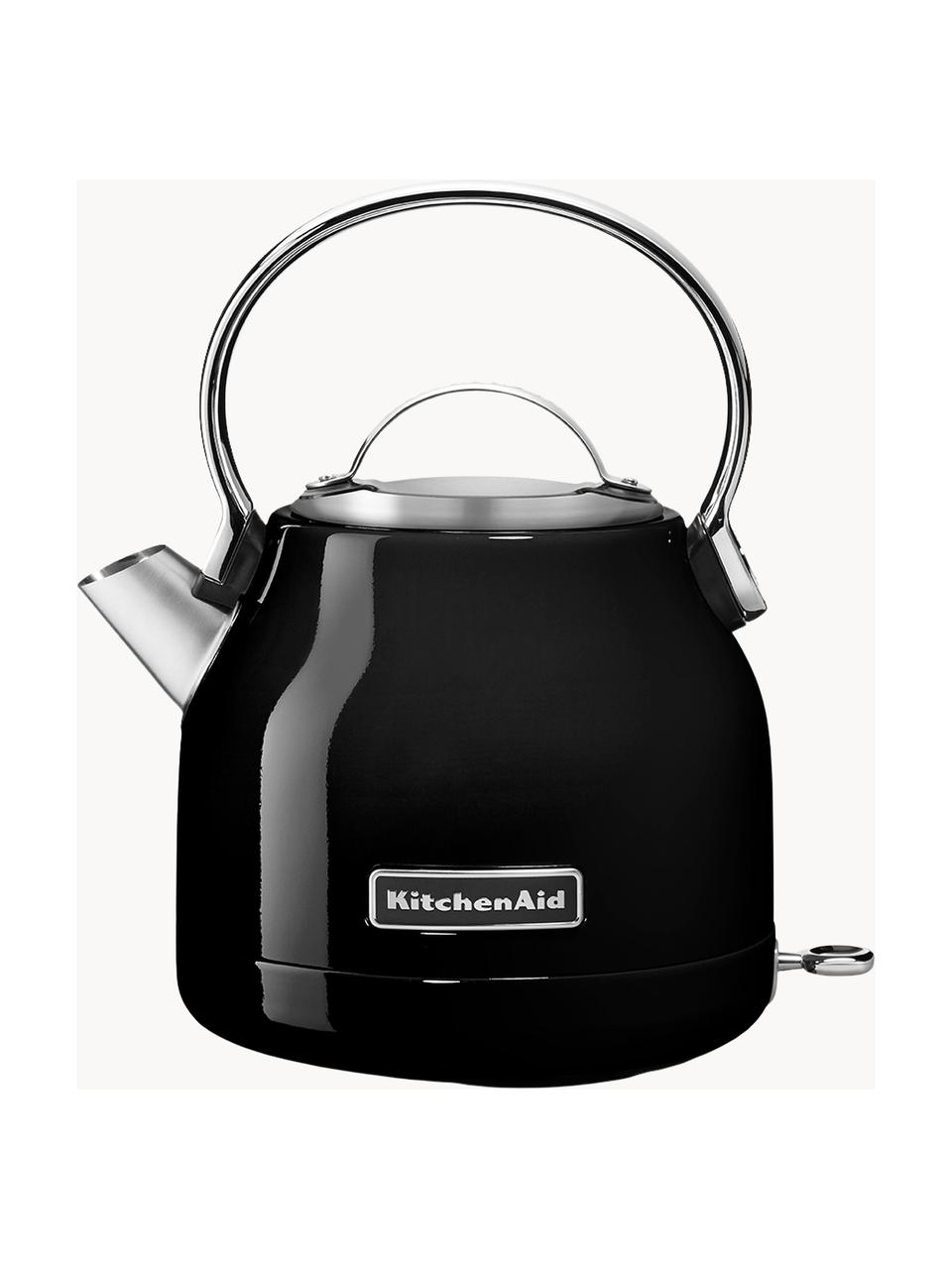 Wasserkocher Classic, 1.25 L, Edelstahl, Schwarz, glänzend, 1.25 L