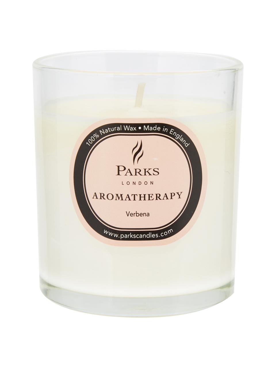 Bougie parfumée Aromatherapy (verveine), Blanc