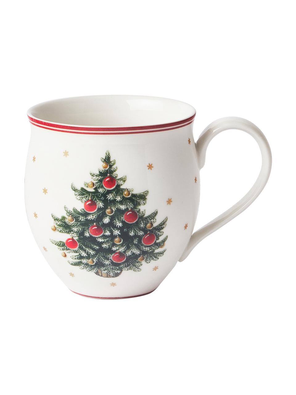 Service de table en porcelaine Delight, 2 personnes (6 élém.), Porcelaine Premium, Blanc, rouge, imprimé, Lot de différentes tailles