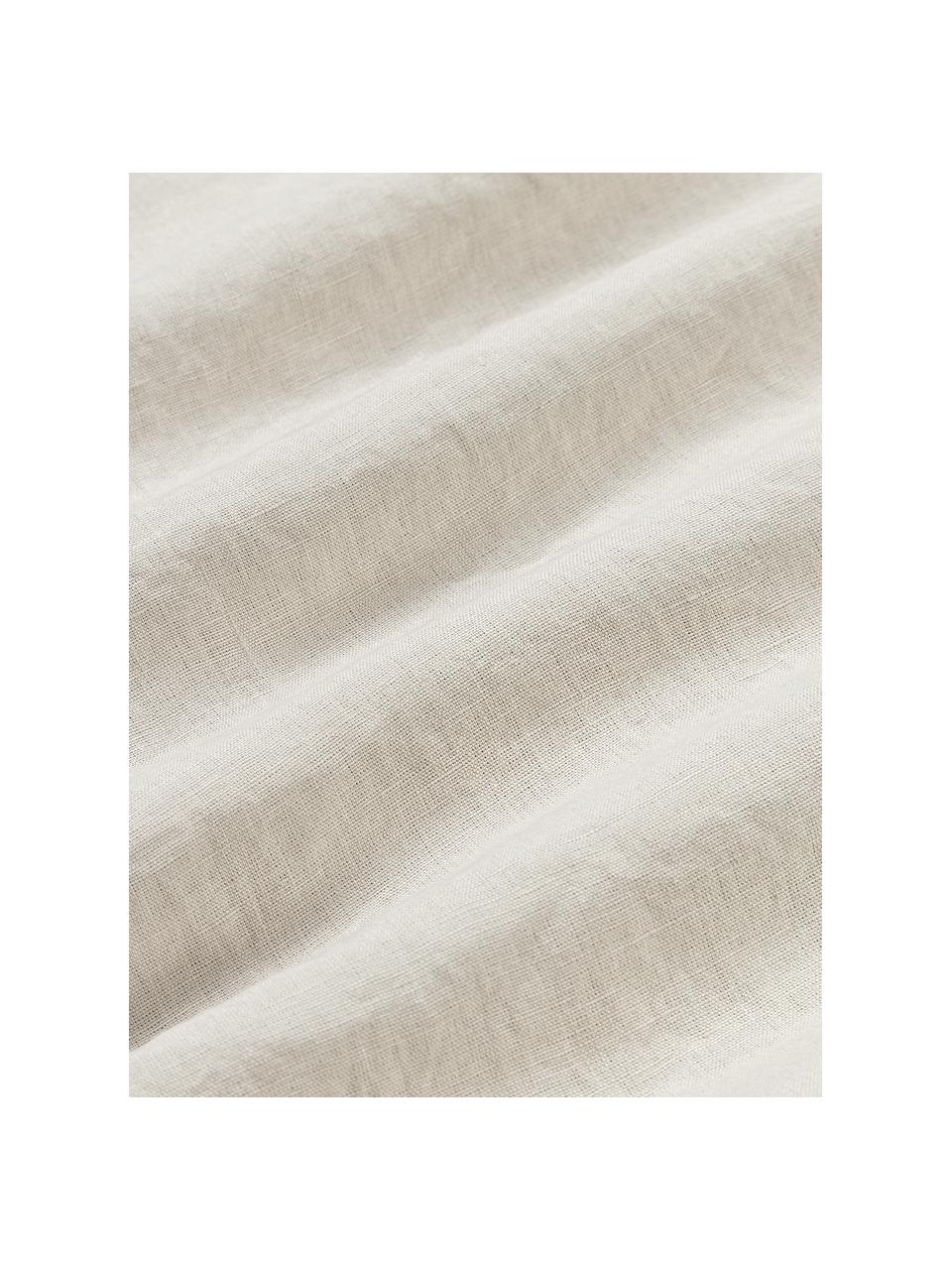 Lenzuola in lino lavato Airy, Beige chiaro, Larg. 240 x Lung. 280 cm