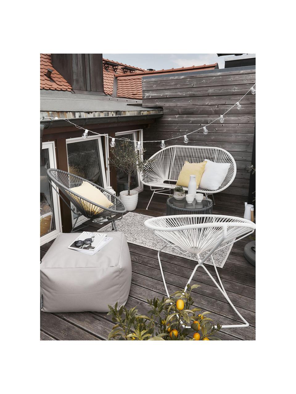 Sillón de plástico Bahia, Asiento: plástico, Estructura: metal con pintura en polv, Gris oscuro, An 81 x F 73 cm