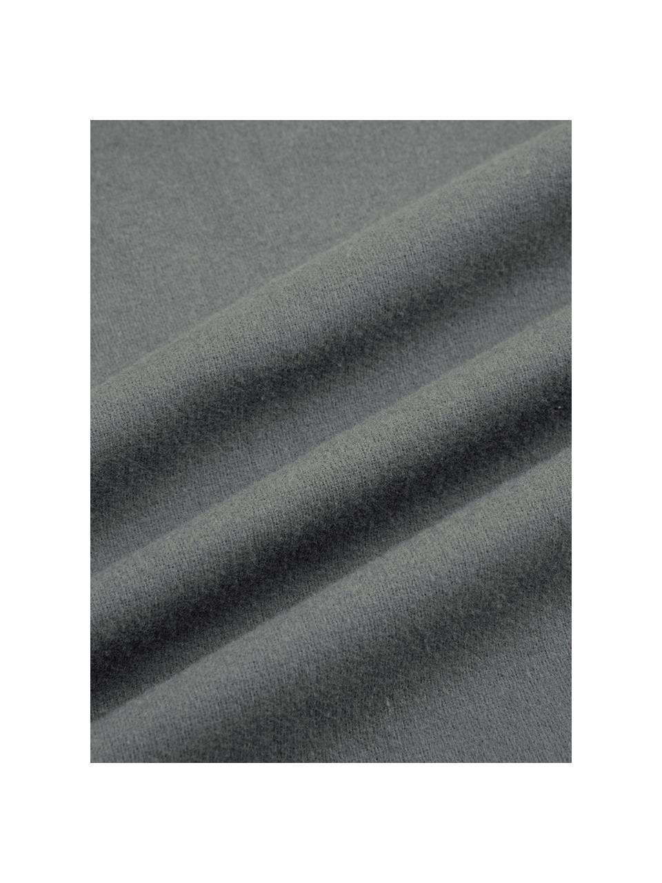 Flanelová obliečka na vankúš Biba, 2 ks, Sivá, Š 40 x D 80 cm