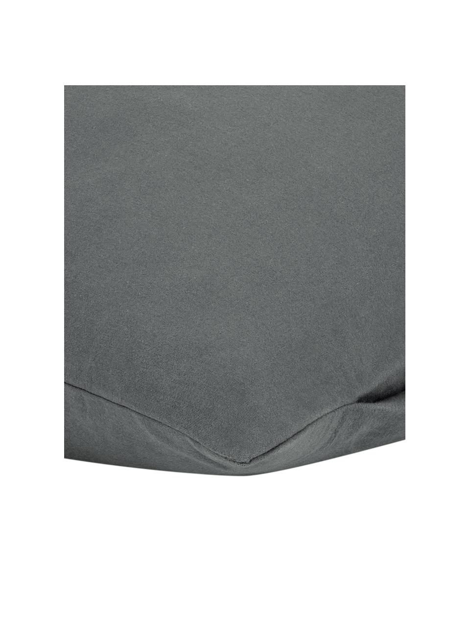 Flanelová obliečka na vankúš Biba, 2 ks, Sivá, Š 40 x D 80 cm