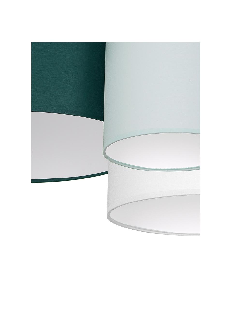 Grand plafonnier moderne Stan, Vert, vert pistache, blanc