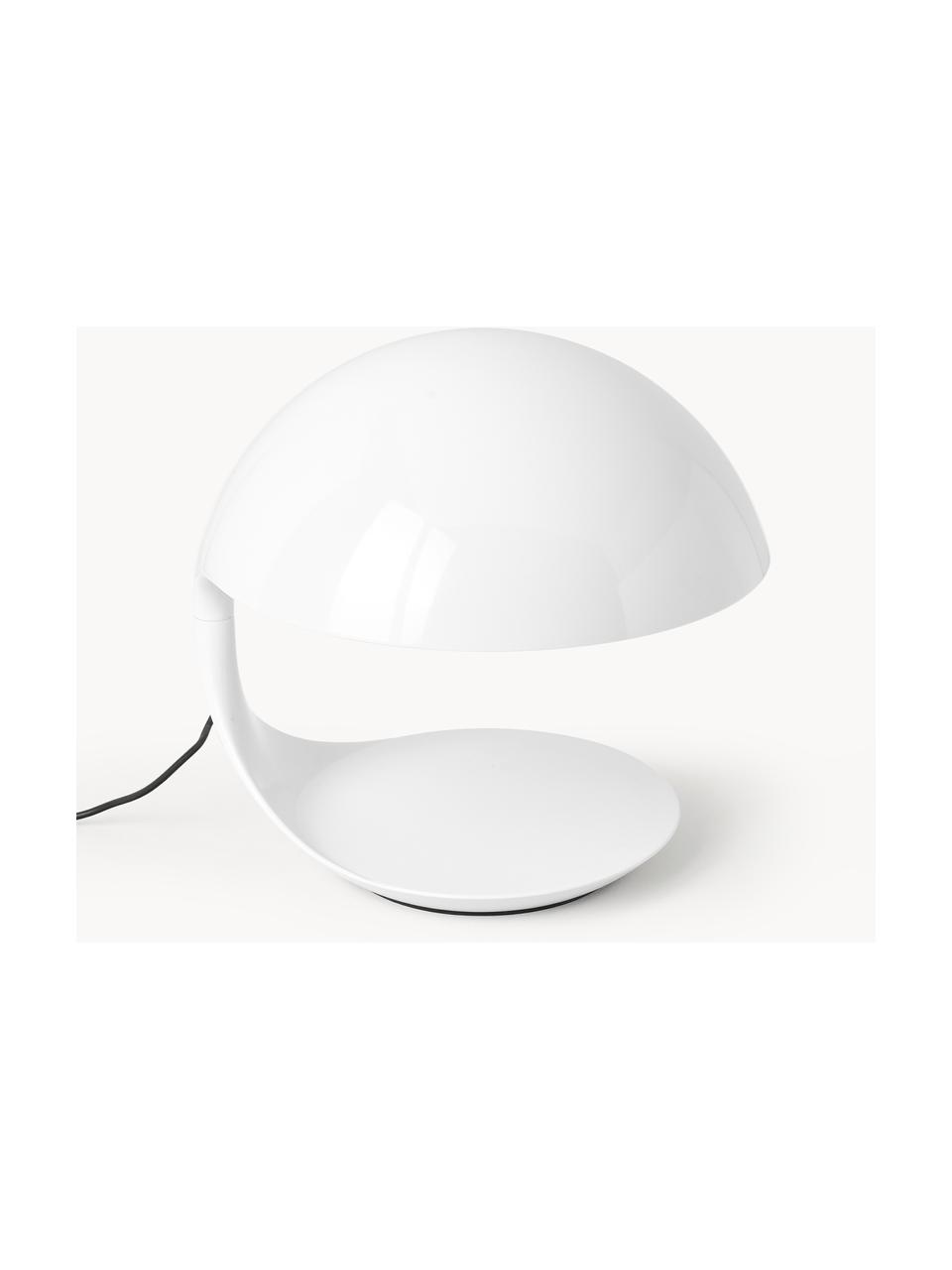 Lampe à poser avec abat-jour pivotant Cobra, Plastique laqué, Blanc, Ø 40 x haut. 40 cm