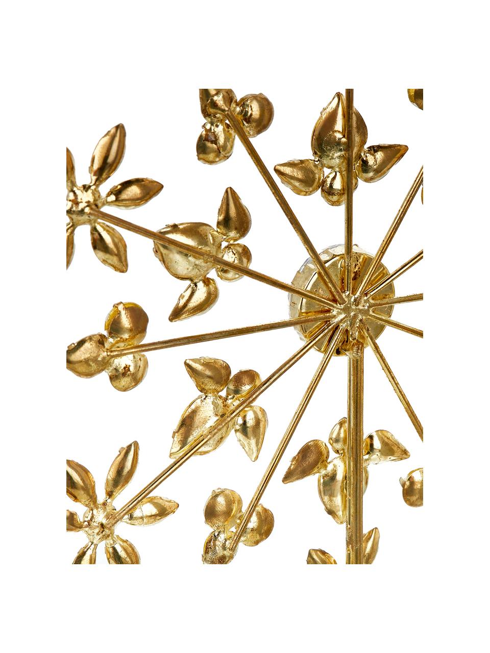 Ozdoba na czubek choinki Juwel, Stelaż: metal powlekany, Odcienie złotego, S 18 x W 29 cm