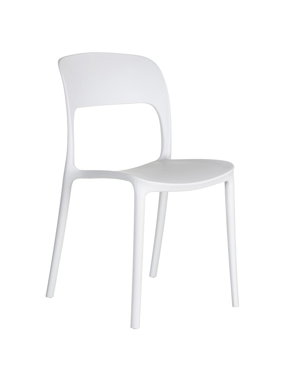 Krzesło z tworzywa sztucznego Valeria, Tworzywo sztuczne (PP), Biały, S 43 x G 43 cm