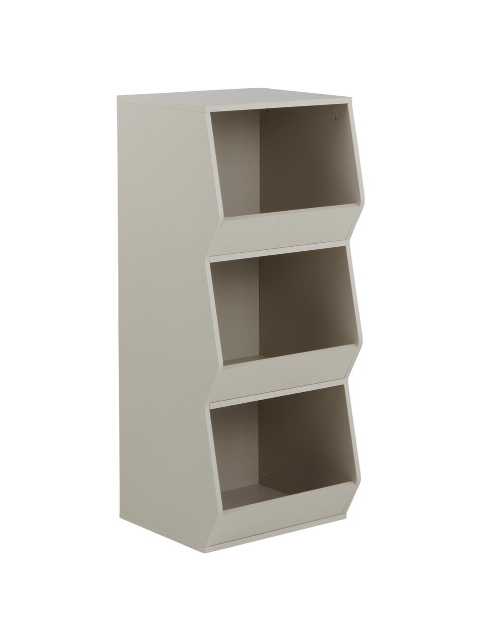 Scaffale da parete Easy Peasy, Pannello di fibra a media densità (MDF) laccato, Beige, Larg. 35 x Alt. 90 cm