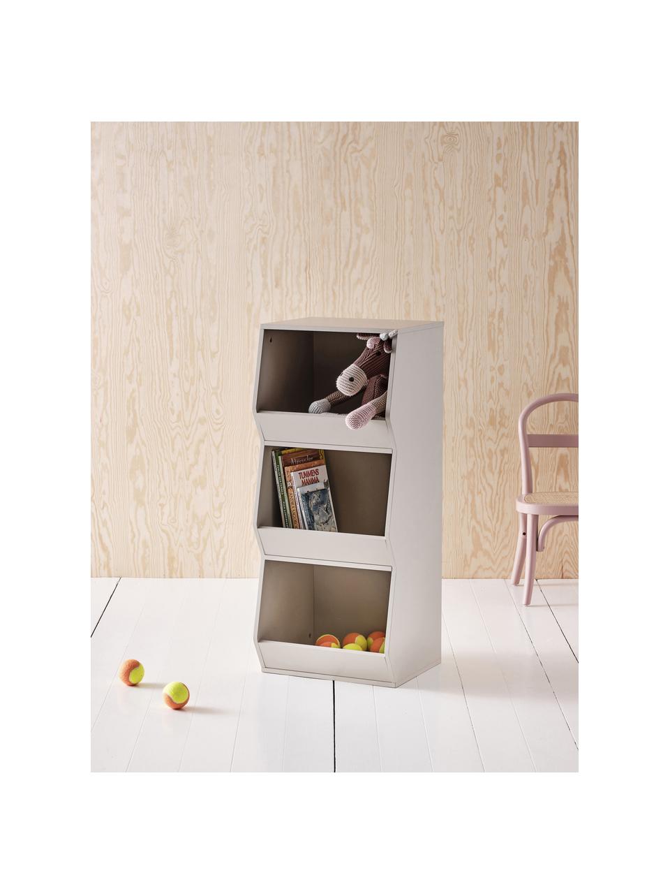 Kinderwandplank Easy Peasy, Vezelplaat met gemiddelde dichtheid (MDF), gelakt, Hout, greige gelakt, B 35 x H 90 cm