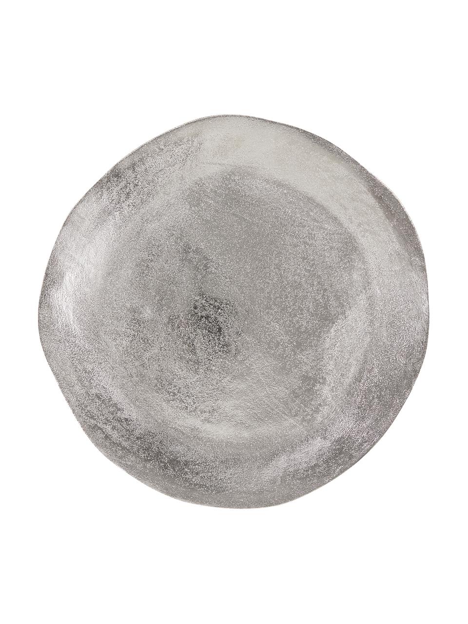 Plateau décoratif gris clair Banquet, Aluminium, enduit, Gris clair, Ø 32 cm