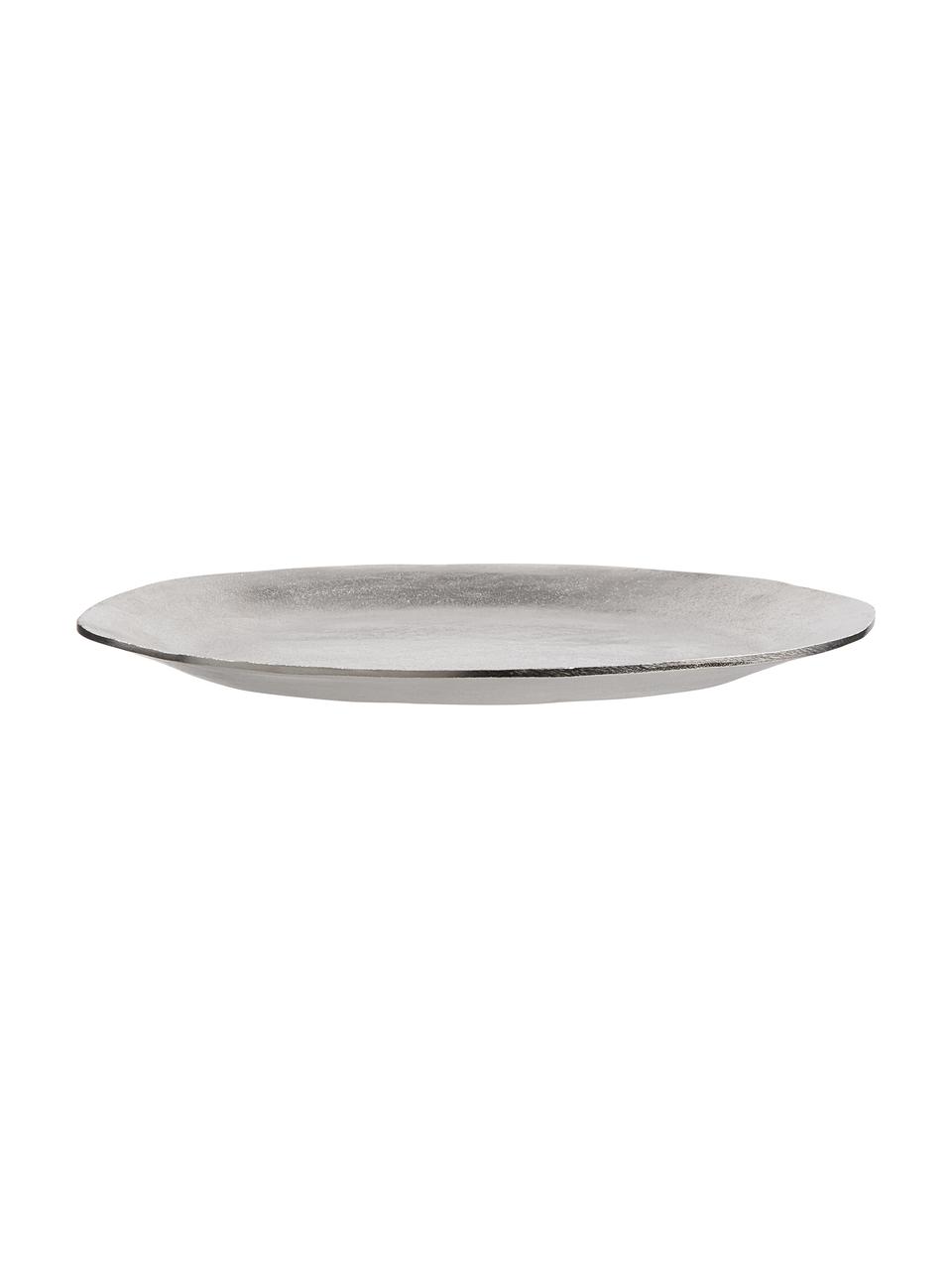 Bandeja decorativa Banquet, Aluminio recubierto, Gris claro, Ø 32 cm