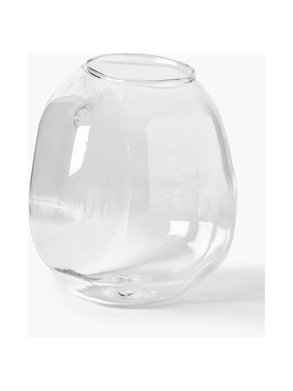 Wand-Vase Pebble, Ø 18 cm, Glas, Transparent, Ø 18 x H 18 cm