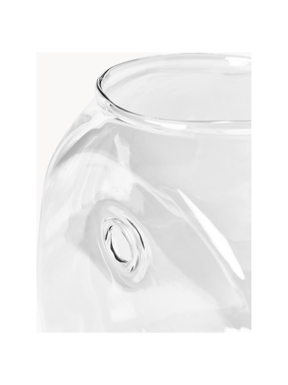 Jarrón de pared Pebble, Ø 18 cm, Vidrio, Transparente, Ø 18 x Al 18 cm