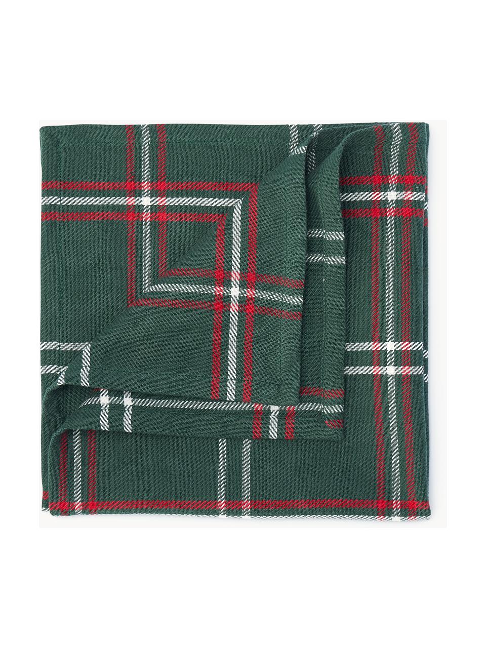 Serviettes de table à carreaux Aster, 4 pièces, 100 % coton

Le matériau est certifié STANDARD 100 OEKO-TEX®, 1023283-1, Vert foncé, rouge, blanc, larg. 45 x long. 45 cm