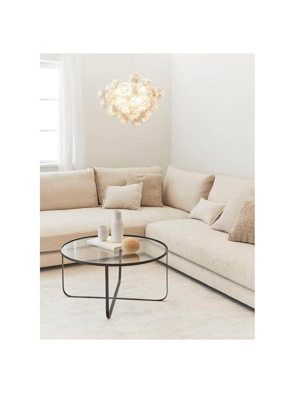 Suspension design grappe à sphères multiples Gross, Ambré, Ø 50 x haut. 45 cm