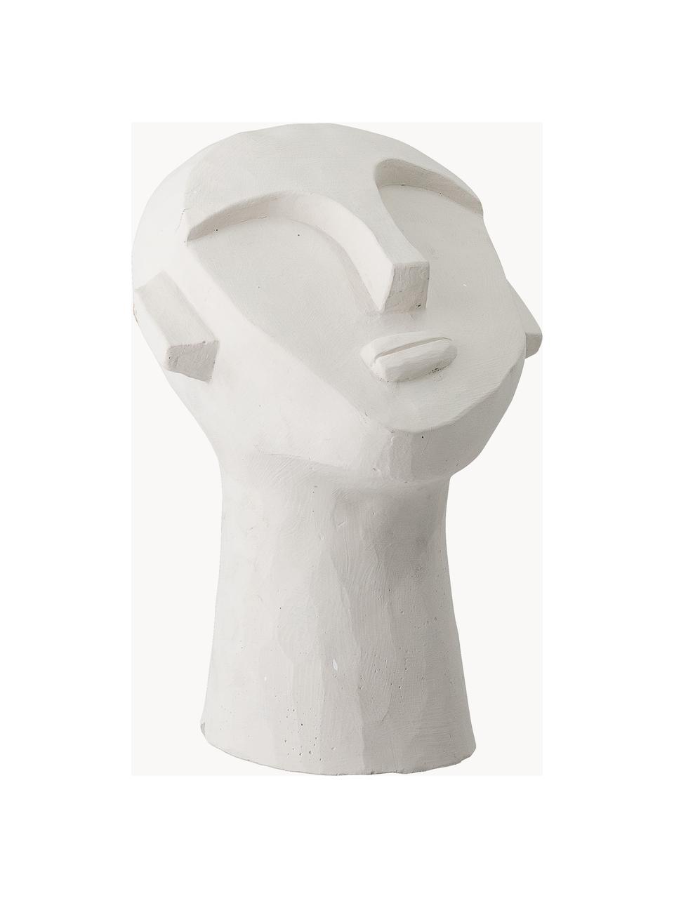 Dekorace Man, Malovaný beton, Bílá, Š 18 cm, V 22 cm