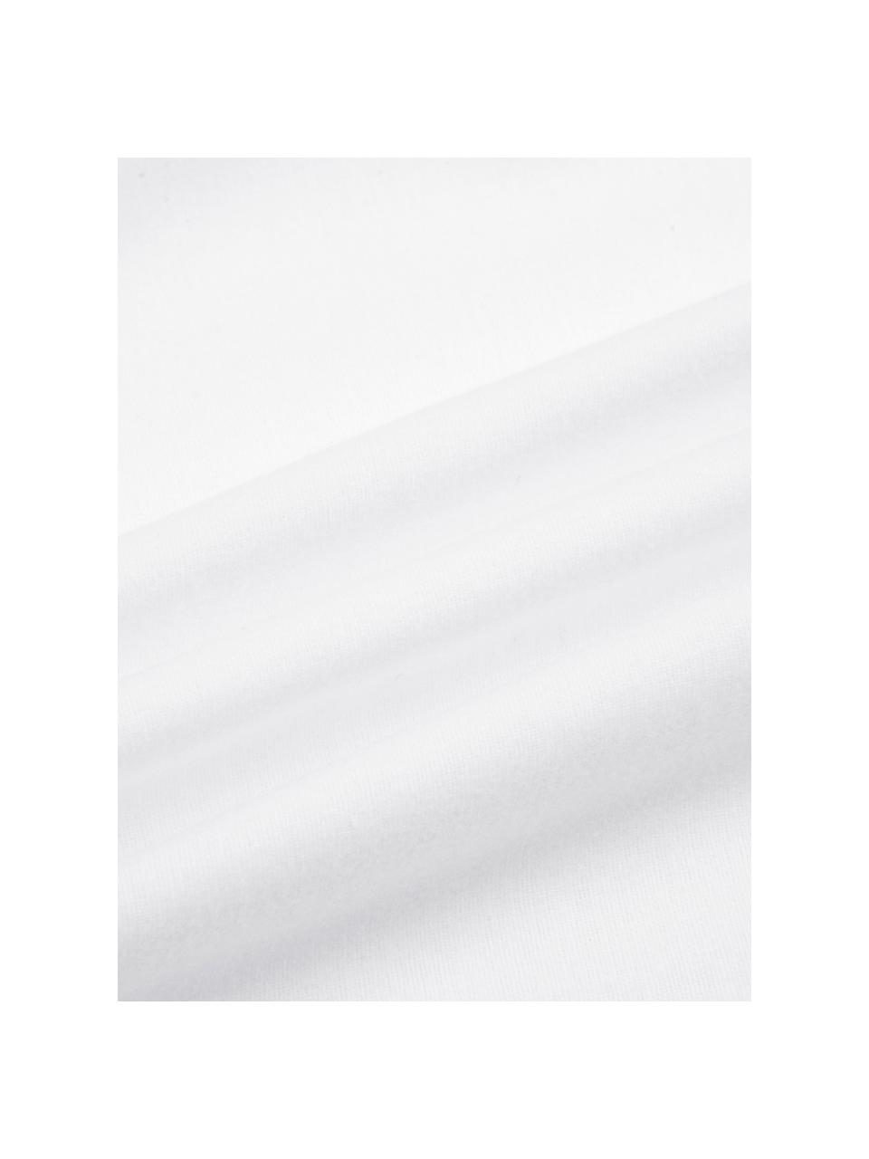 Flanelové povlečení Biba, Bílá, 140 x 200 cm + 1 polštář 80 x 80 cm