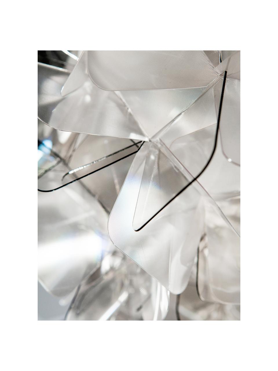 Design Deckenleuchte Clizia aus Kunststoff, Lampenschirm: Technopolymere Lentiflex®, Hellgrau, transparent, Ø 53 x H 20 cm