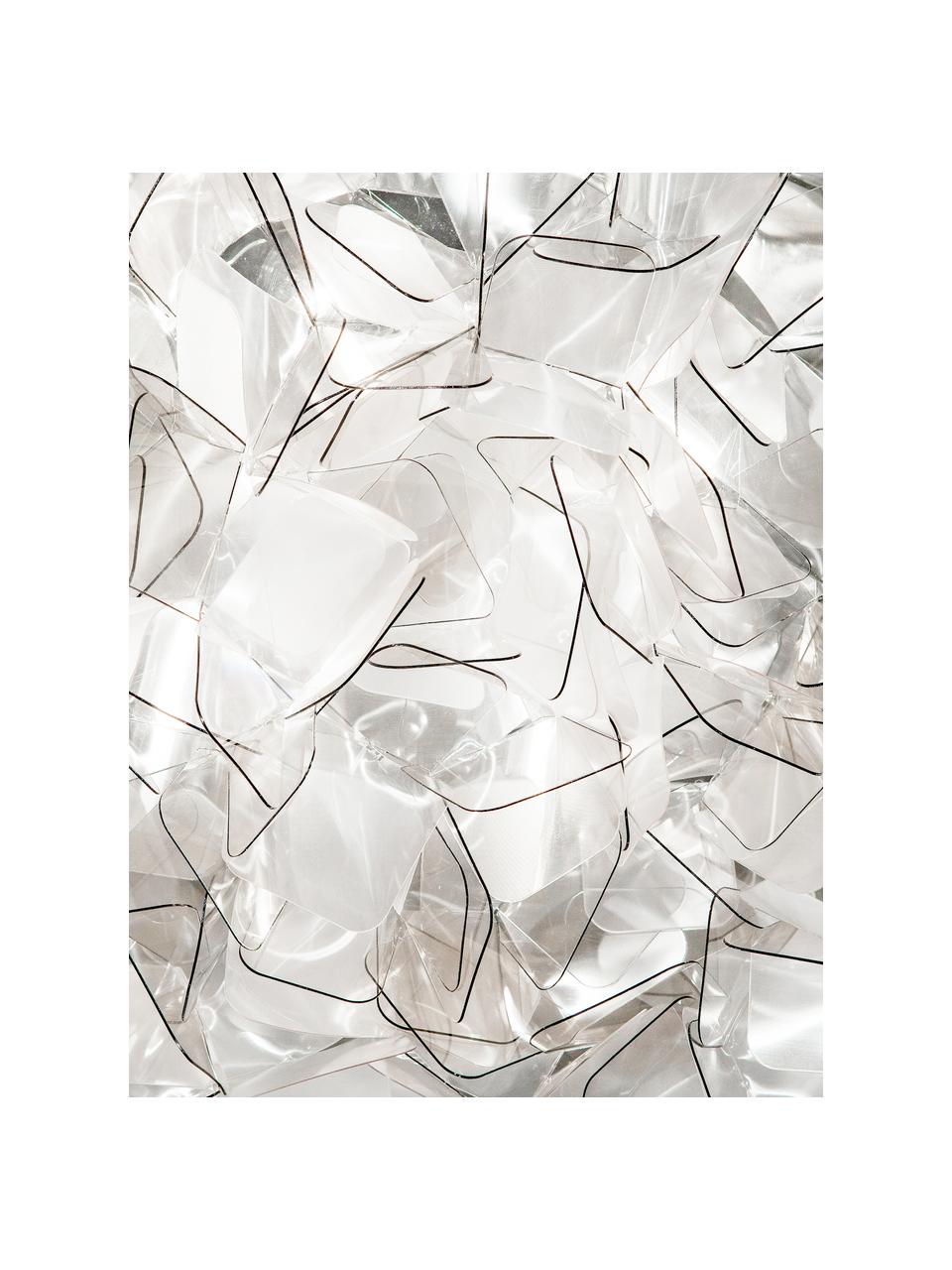 Designové stropní svítidlo Clizia, Světle šedá, transparentní, Ø 53 cm, V 20 cm