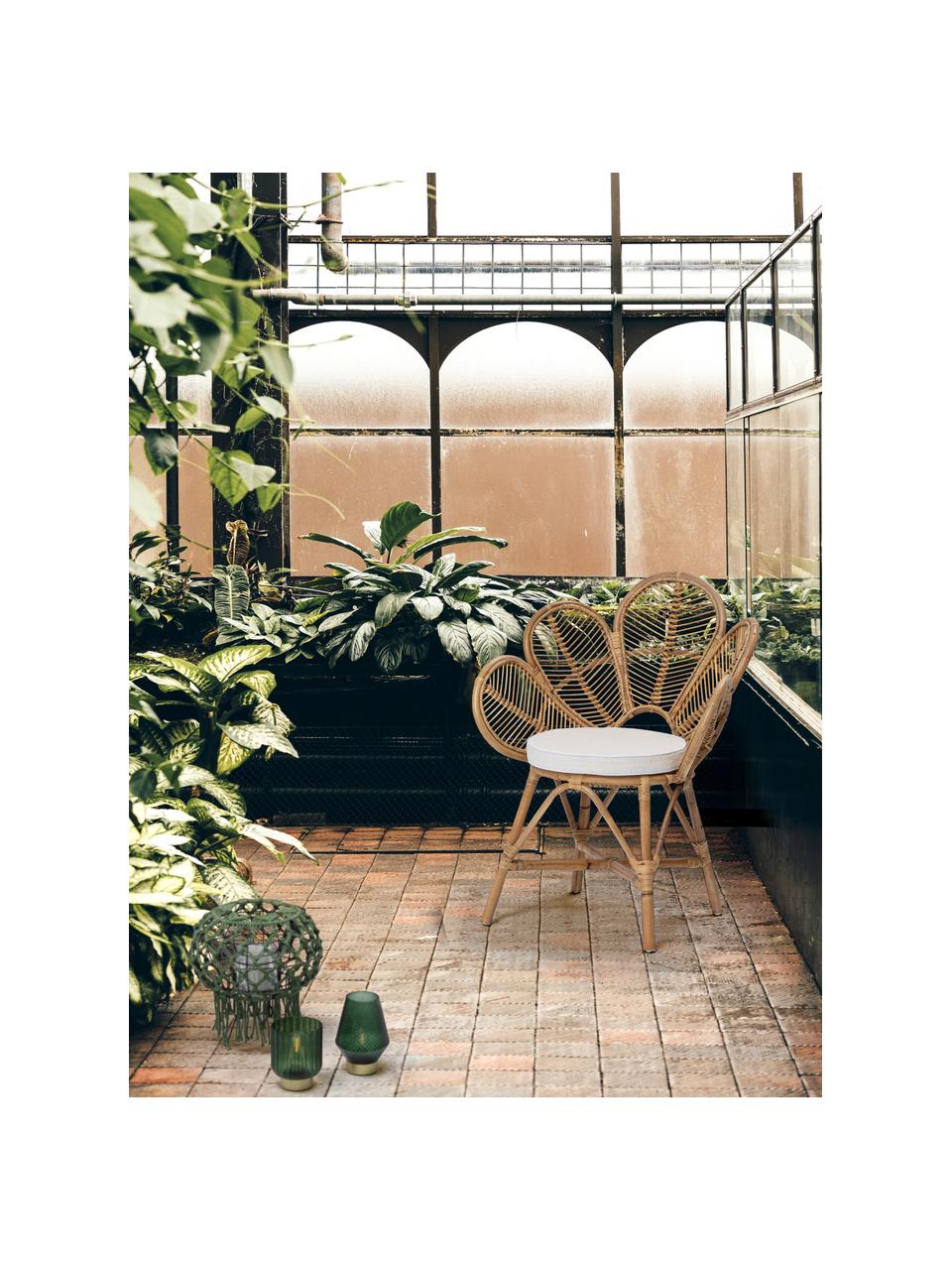 Záhradná stolička z ratanu Flores, Ratan, béžová, Š 77 x H 62 cm