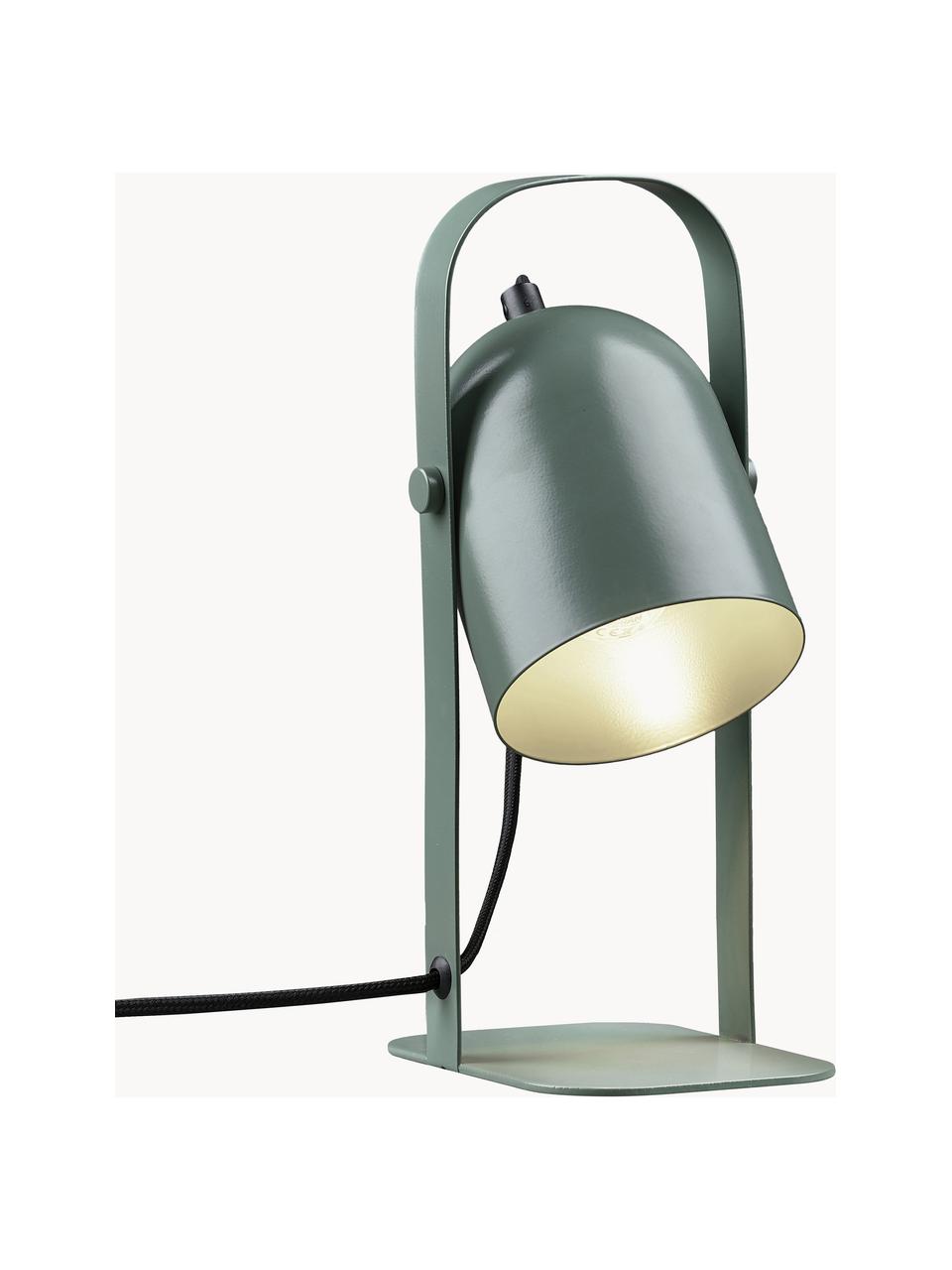 Lampada da tavolo orientabile Nesvik, Lampada: ferro rivestito, Verde salvia, Larg. 11 x Alt. 29 cm
