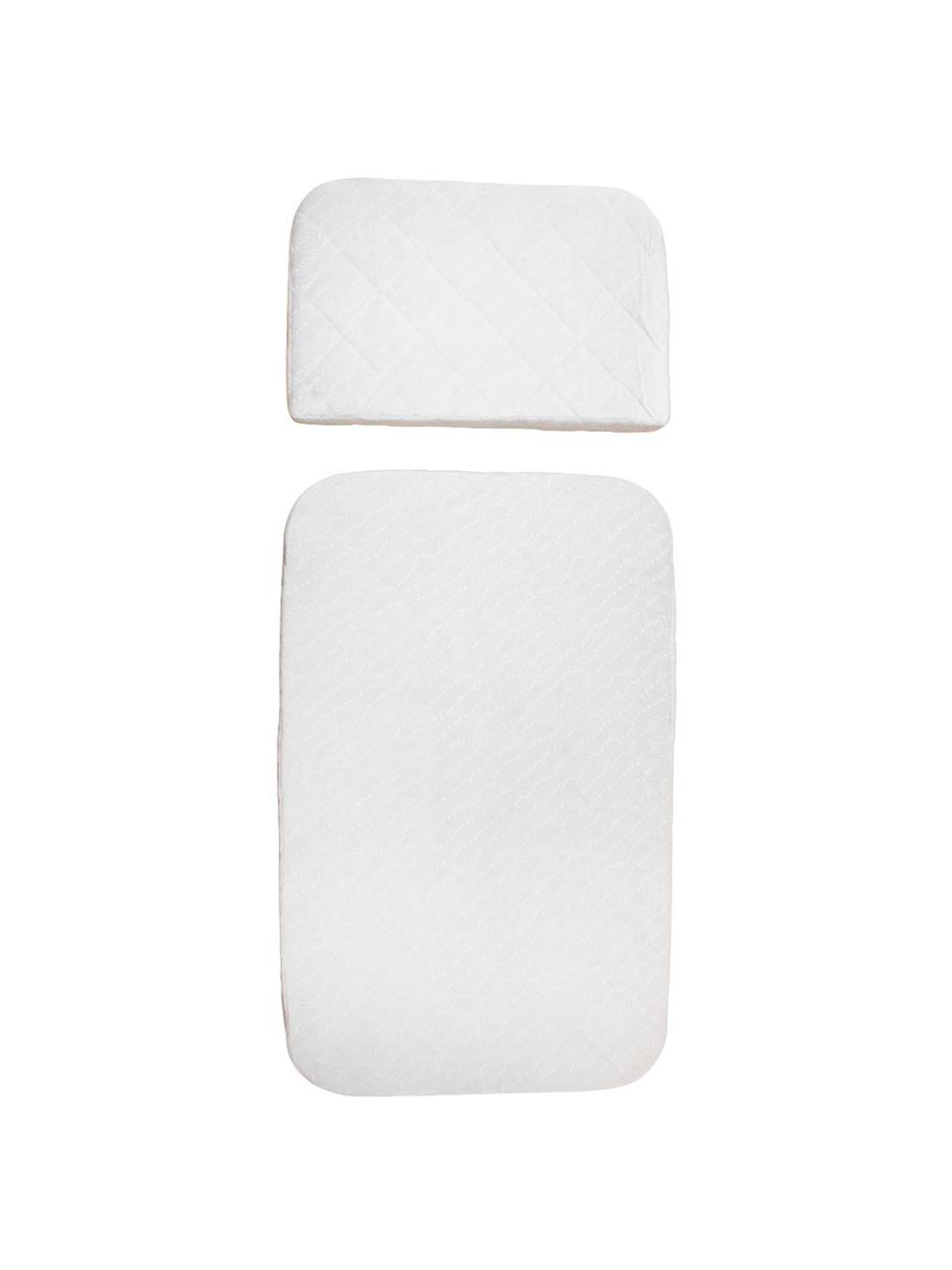 Set de colchones Junior Classic, 2 pzas., Funda: algodón, Blanco, An 70 x L 113 cm