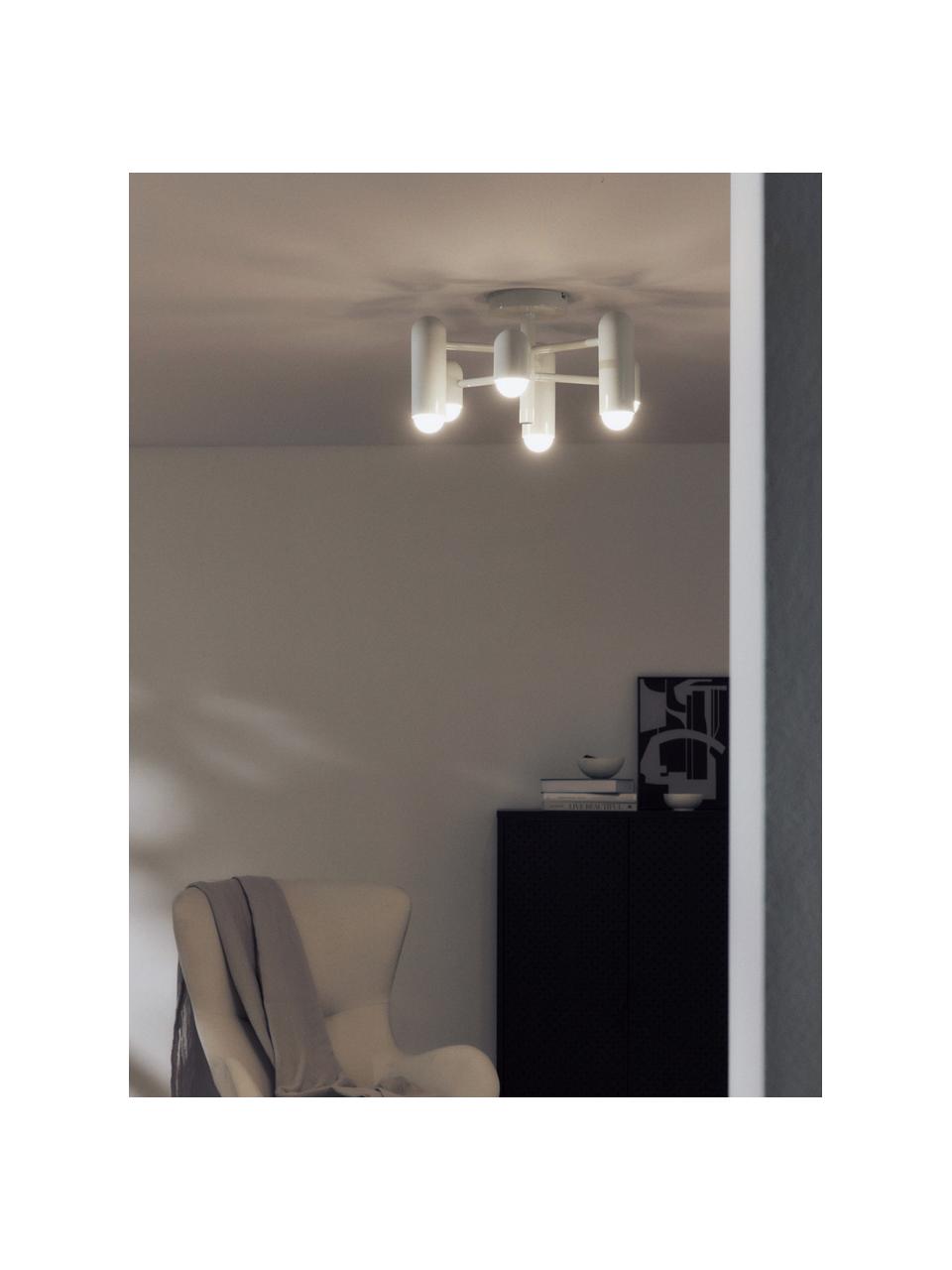 LED plafondlamp Ariane, Lampenkap: acrylglas, Gebroken wit, Ø 50 x H 29 cm