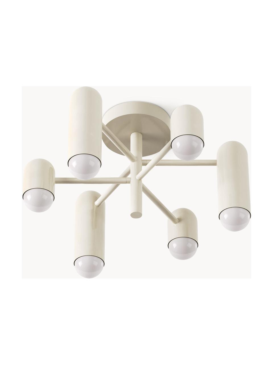 Lampada da soffitto a LED Ariane, Paralume: vetro acrilico, Bianco latte, Ø 50 x Alt. 29 cm