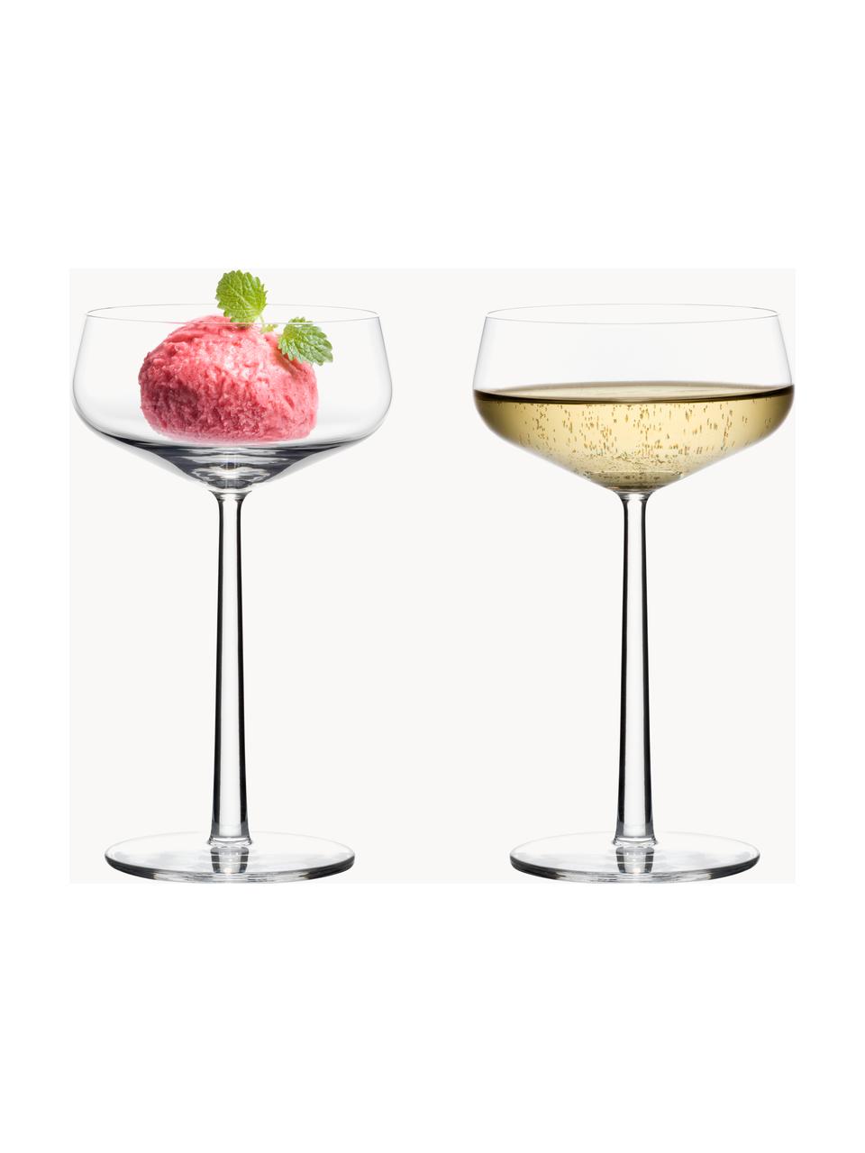 Cocktailglazen Essence, 2 stuks, Glas, Transparant, Ø 10 x H 18 cm, 310 ml