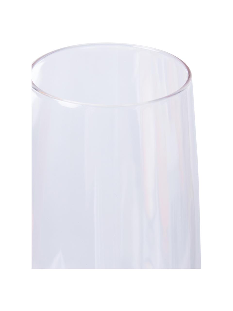 Champagneglas Swirl, 2 stuks, Glas, Transparant, geel, Ø 8 x H 22 cm, 290 ml