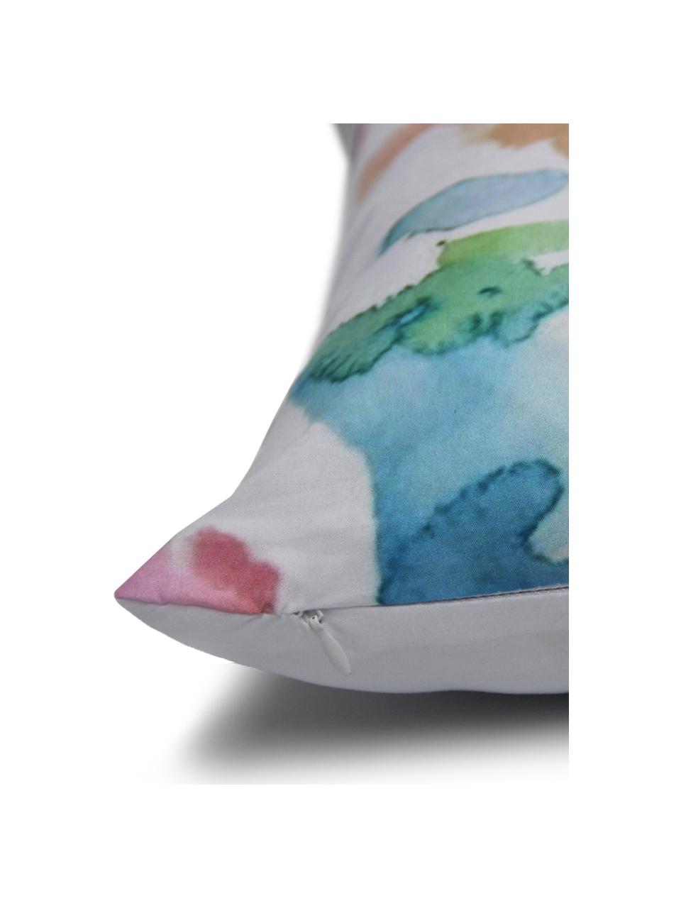 Housse de coussin imprimé aquarelle Zuza, Multicolore