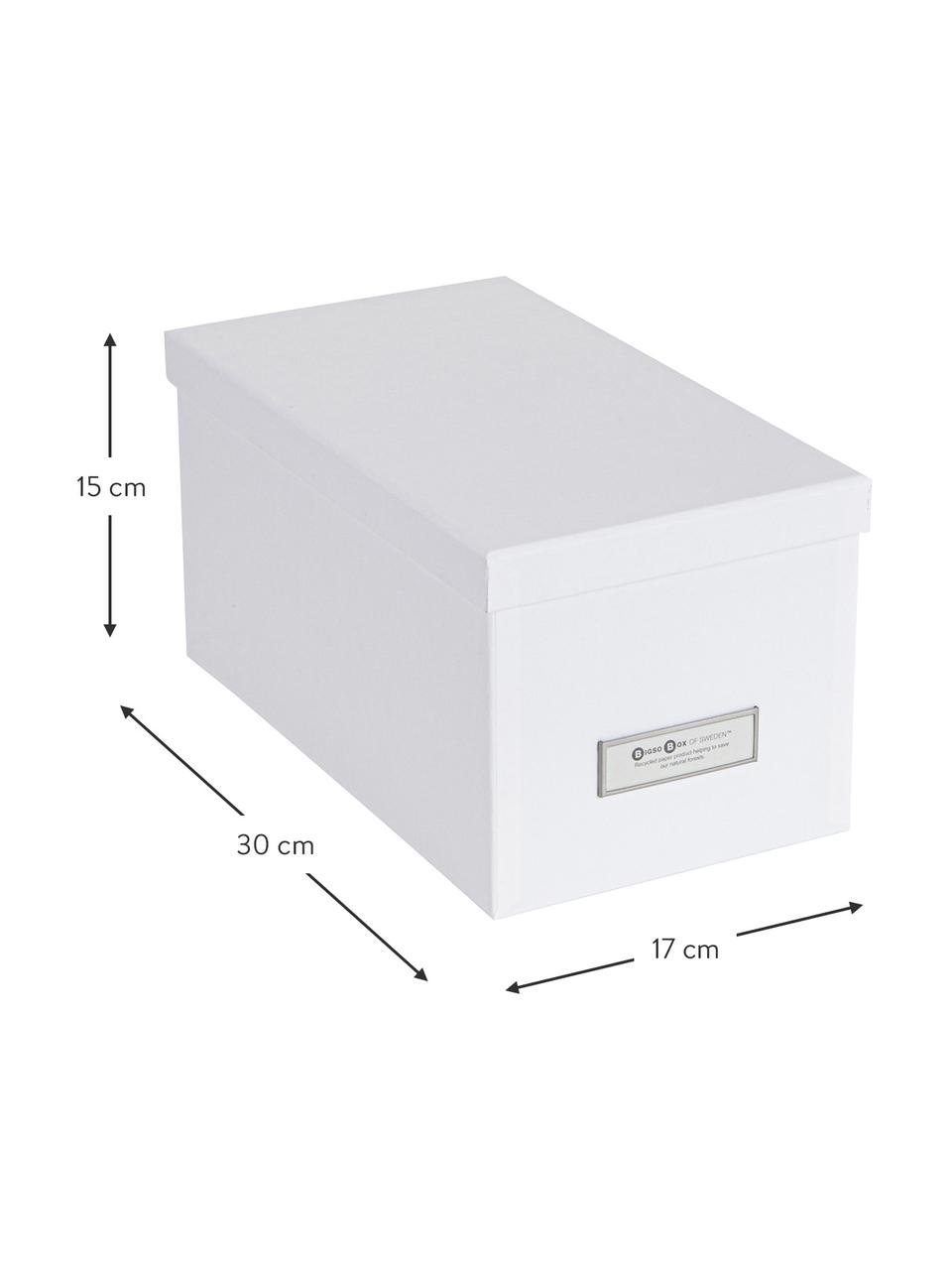 Caja Silvia, 2 uds., Caja: cartón laminado macizo (1, Blanco, An 17 x Al 15 cm
