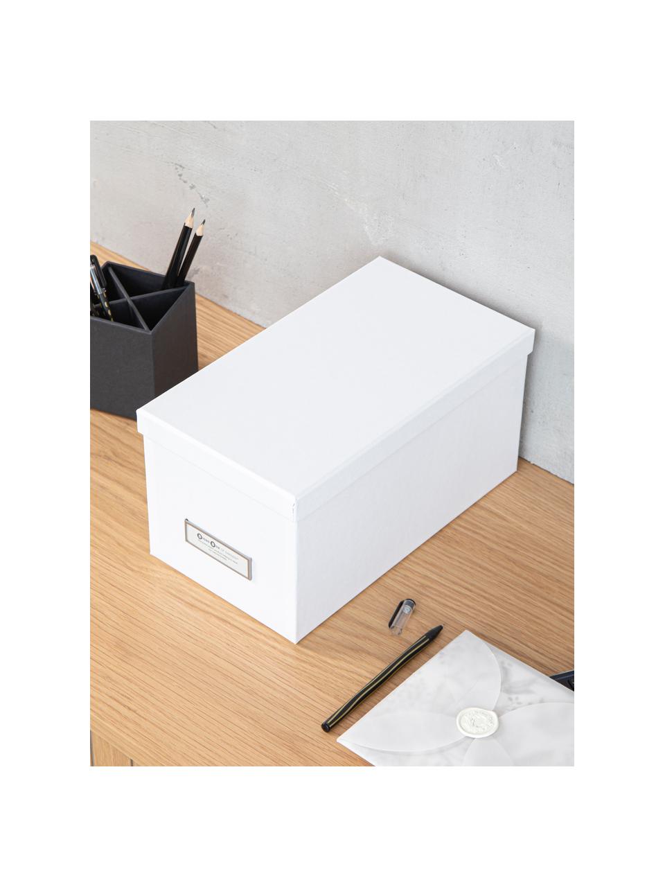 Pudełko do przechowywania Silvia, 2 szt., Biały, S 17 x W 15 cm