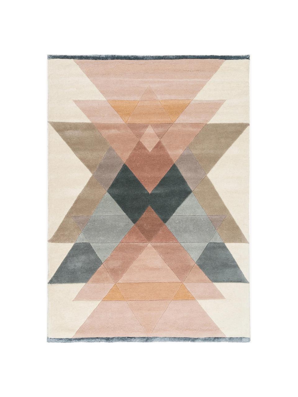 Tapis design pure laine pastel Freya, Multicolore, larg. 140 x long. 200 cm (taille S)