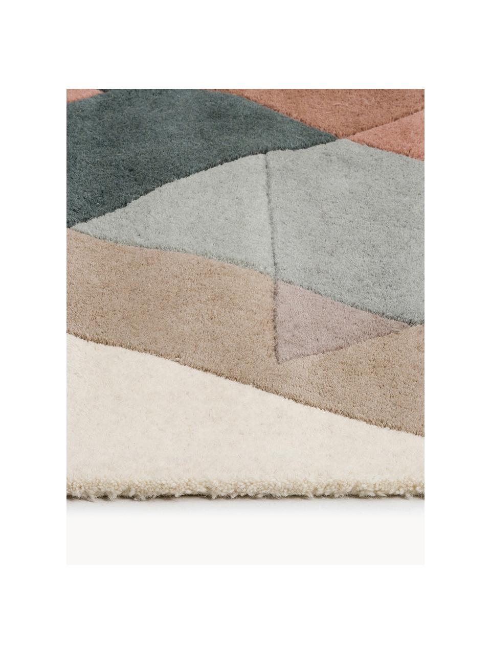 Tapis design pure laine pastel Freya, Multicolore, larg. 140 x long. 200 cm (taille S)