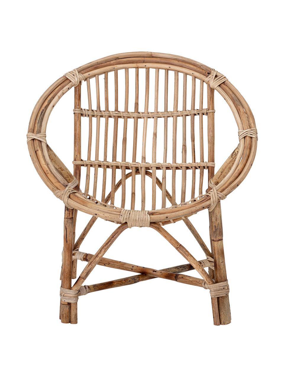 Kinder-Sessel Jubbe, Rattan, Beige, 53 x 55 cm