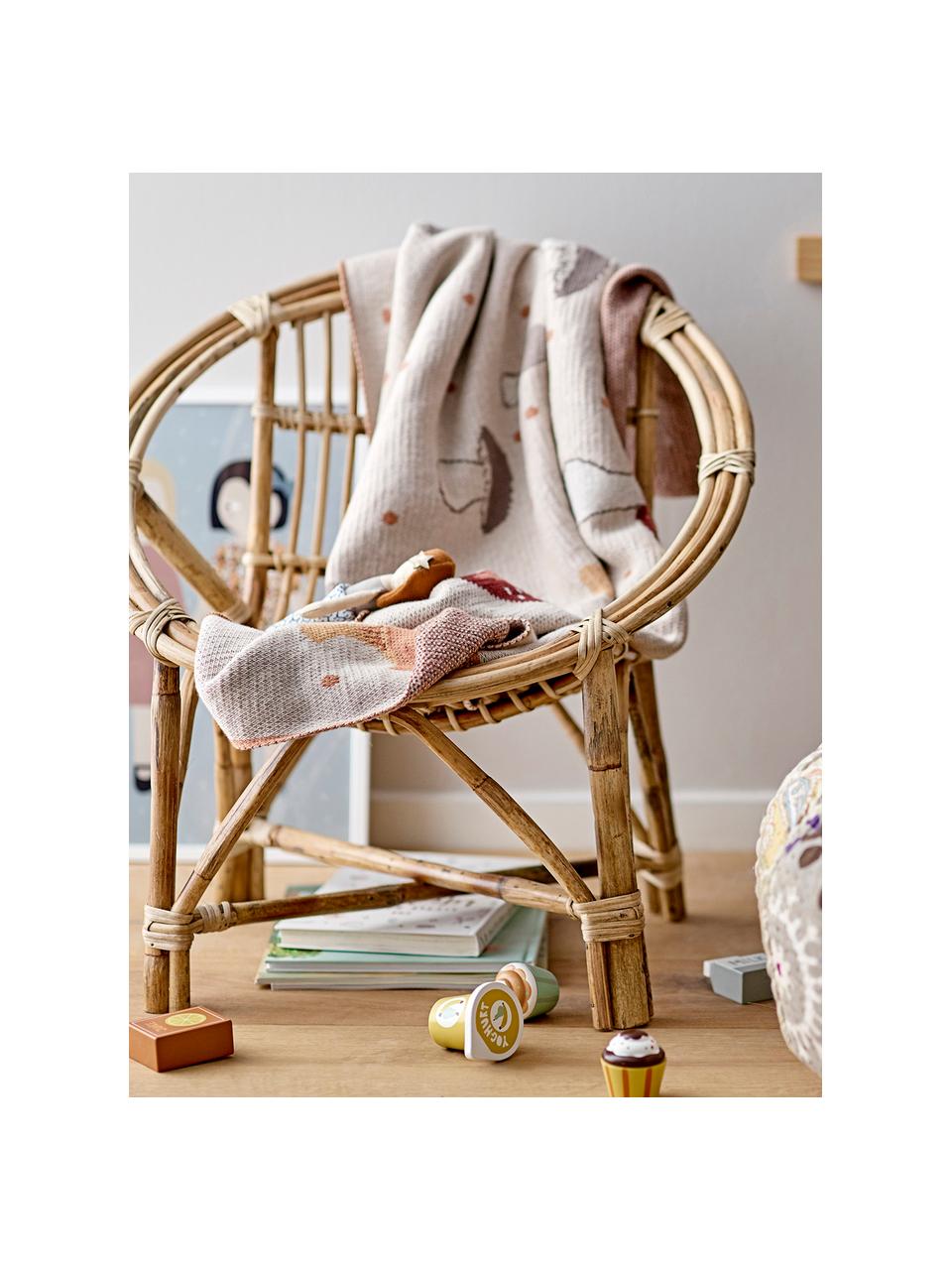 Kinder-Sessel Jubbe, Rattan, Beige, 53 x 55 cm