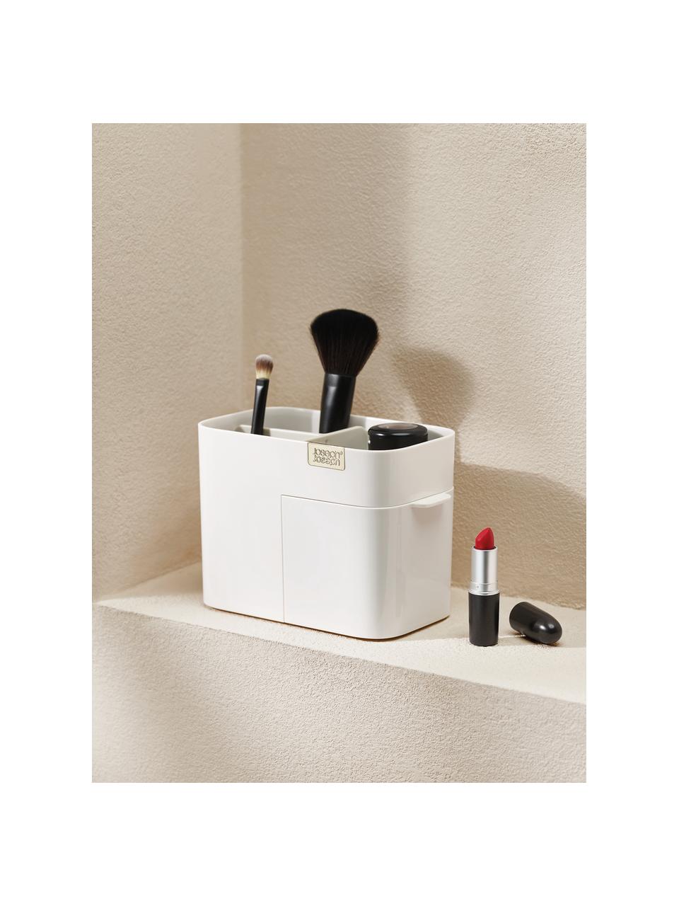 Organizador cosmético con cierre magnético Viva, Plástico, Off White, L 17 x An 10 cm
