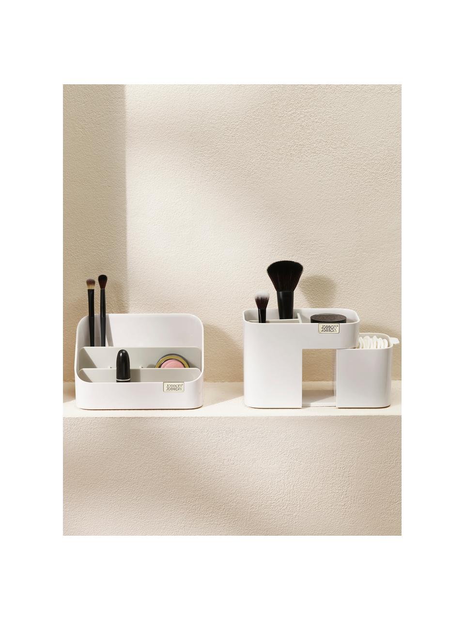 Kosmetik-Organizer Viva mit Magnetverschluss, Kunststoff, Off White, B 17 x T 10 cm
