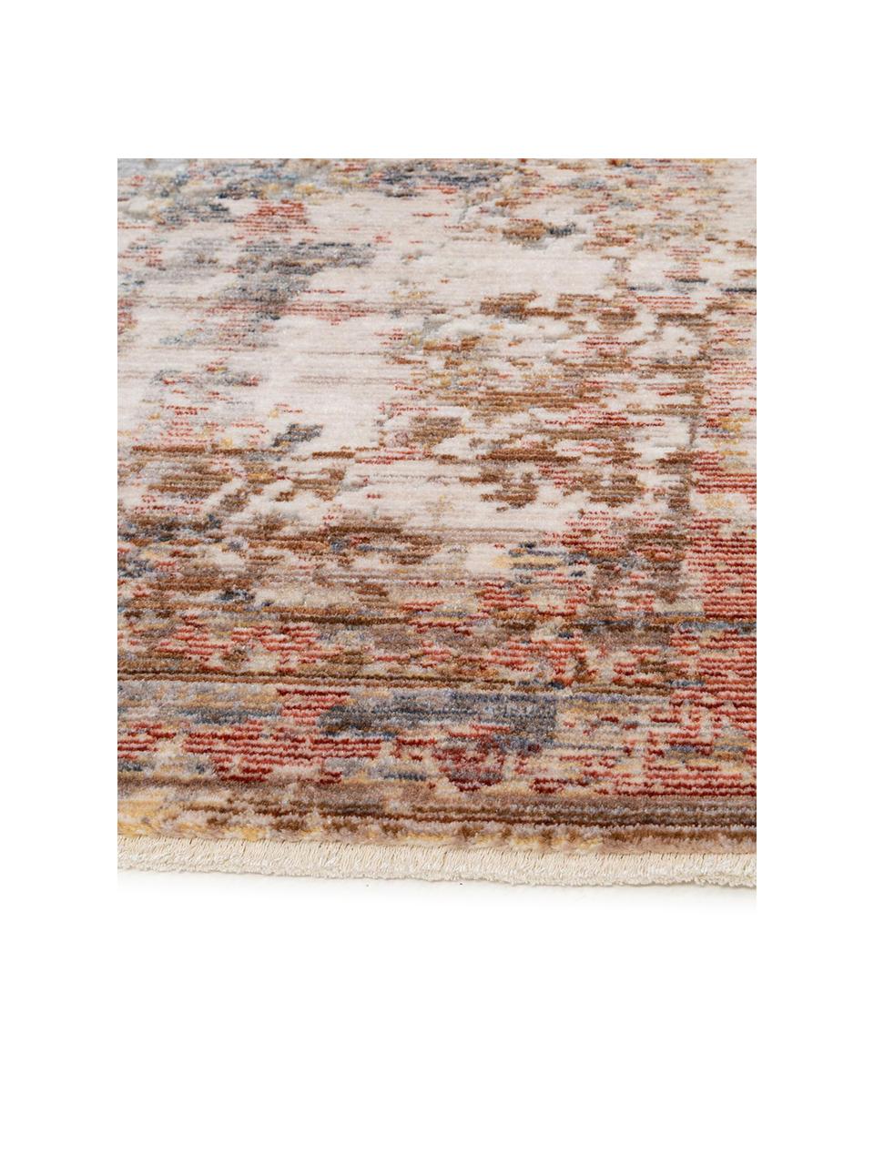 Tapis vintage Valencia, Tons beiges, tons bruns, tons gris