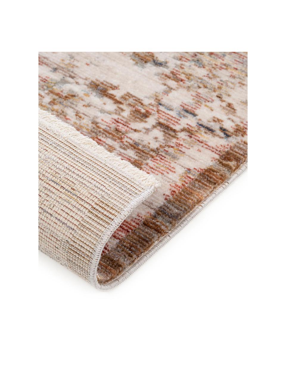 Tappeto Valencia, Retro: 70% cotone, 30% poliester, Tonalità beige, brunastro, tonalità grigie, Larg. 200 x Lung. 290 cm (taglia L)