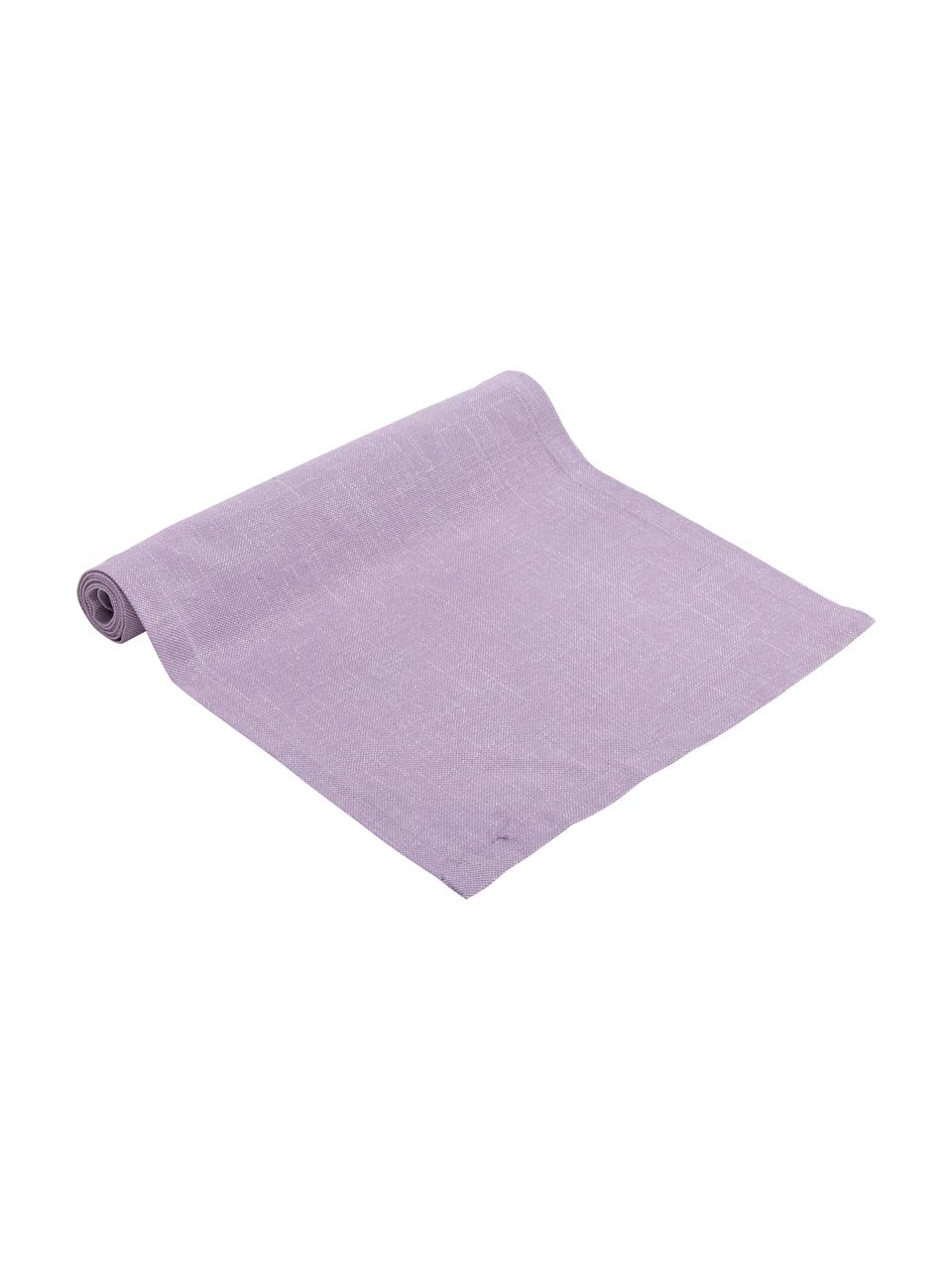 Chemin de table tissu lilas Riva, Lilas