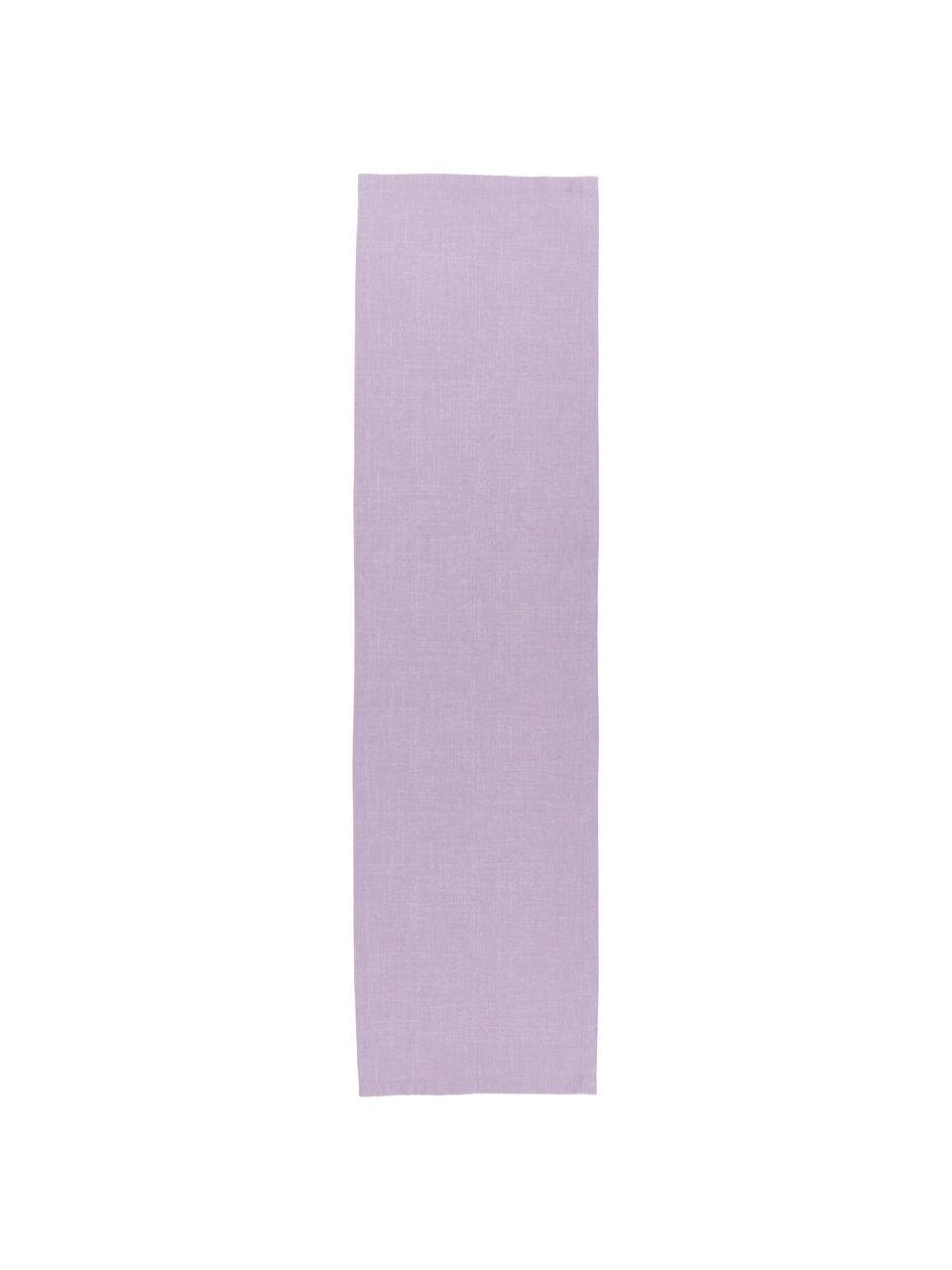 Chemin de table tissu lilas Riva, Lilas