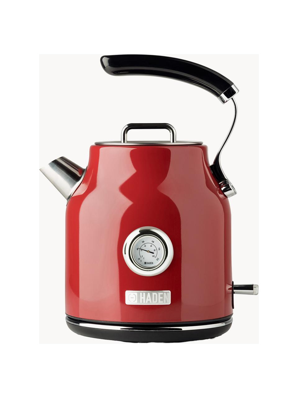 Wasserkocher Dorset, 1.7 L, Edelstahl, beschichtet, Rot, glänzend, 1.7 L