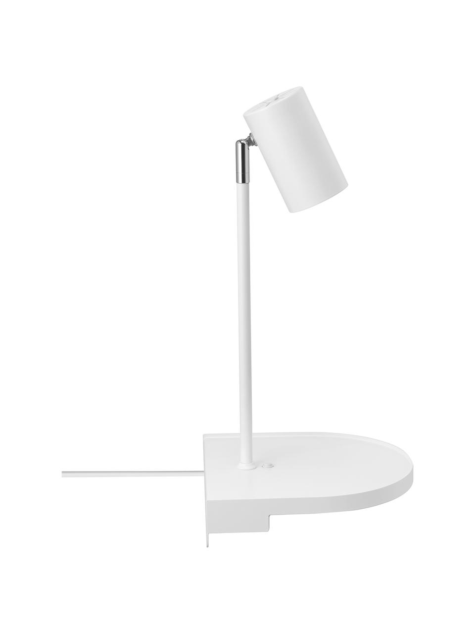 Moderná nástenná lampa so zástrčkou Colly, Biela, Š 20 x V 43 cm