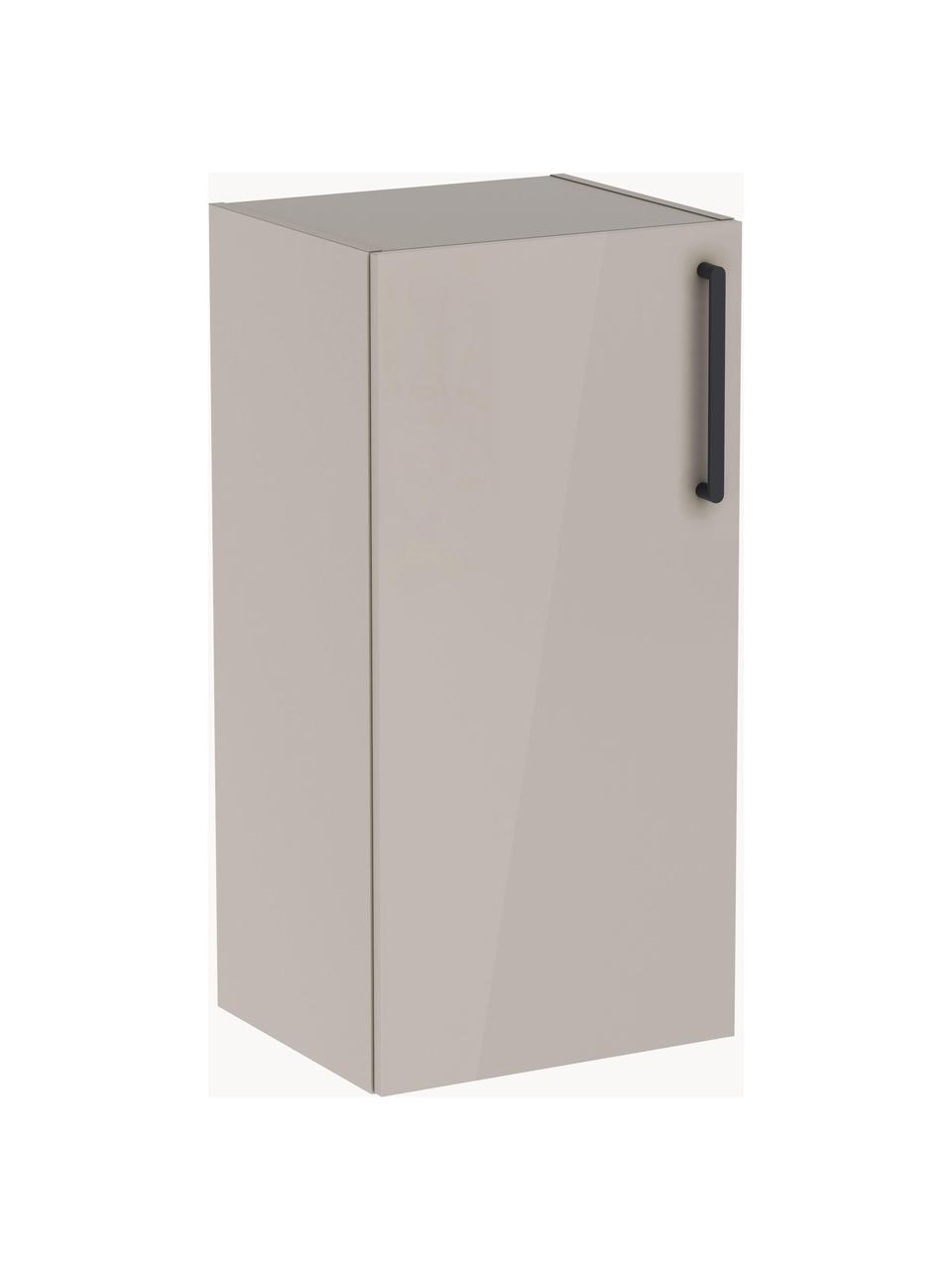 Armadietto bagno Orna, Larg. 40 cm, Maniglia: alluminio rivestito, Beige, Larg. 40 x Alt. 85 cm