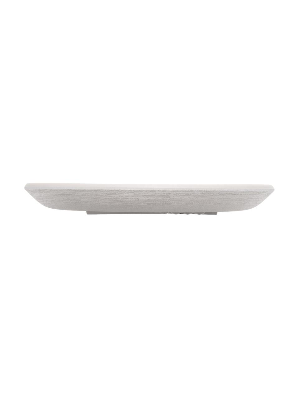 Dinerbord Trama uit Melamine, 4 stuks, Melamine, Lichtgrijs, Ø 27 x H 3 cm