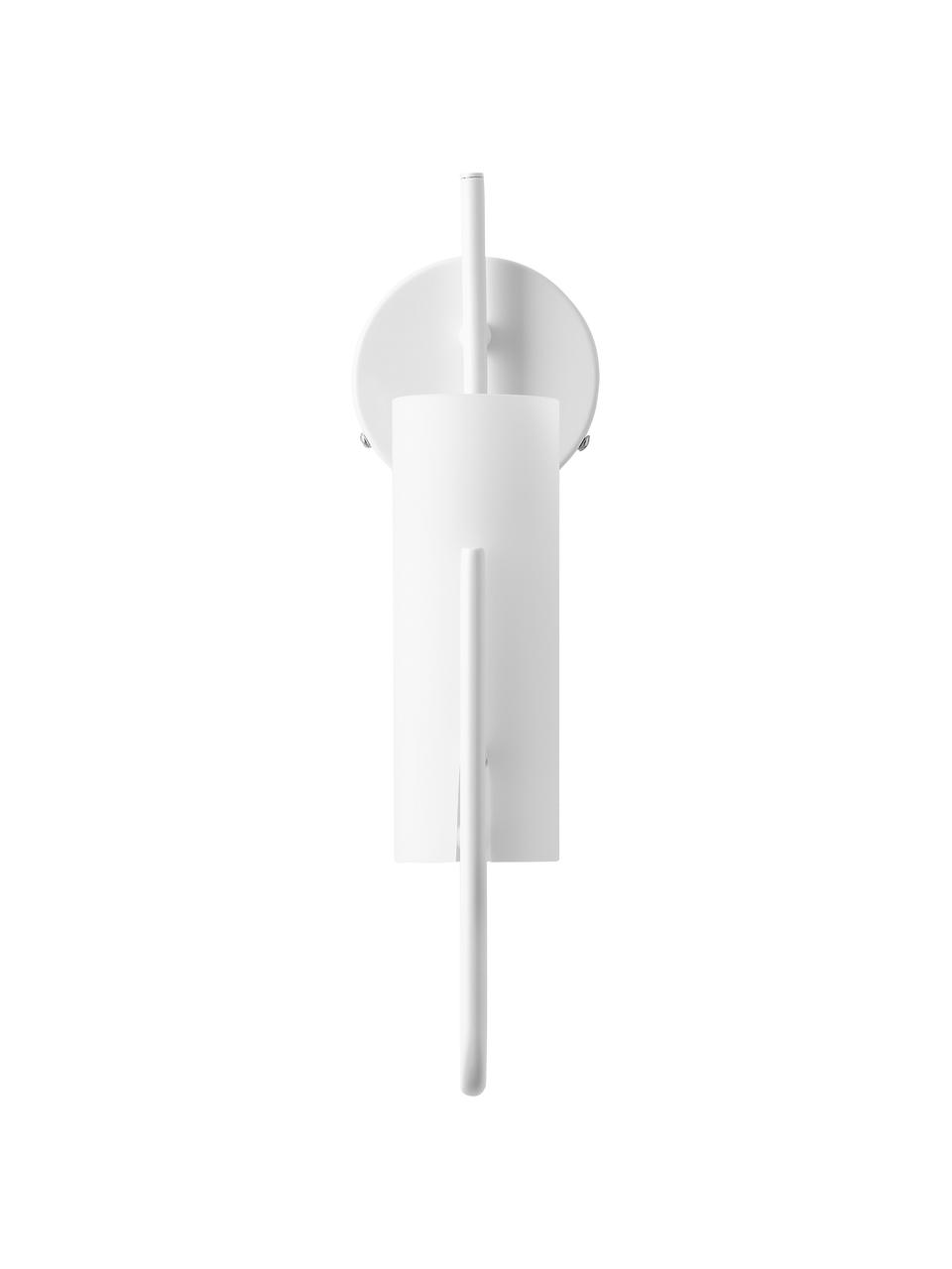 Wandleuchte Vivian, Lampenschirm: Opalglas, Weiß, B 13 x H 36 cm