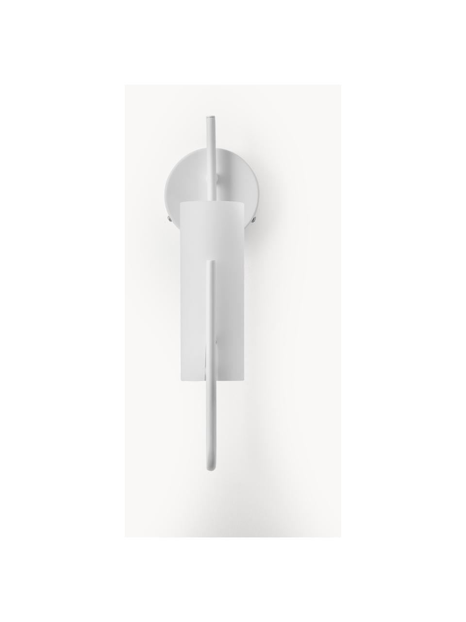Wandlamp Vivian, Lampenkap: opaalglas, Wit, B 13 x H 36 cm